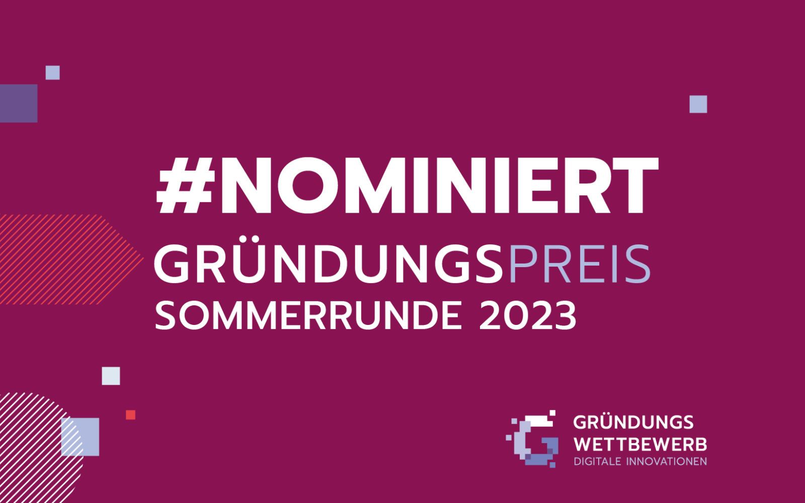 #Nominiert Gründungspreis Sommerrunde 2023.