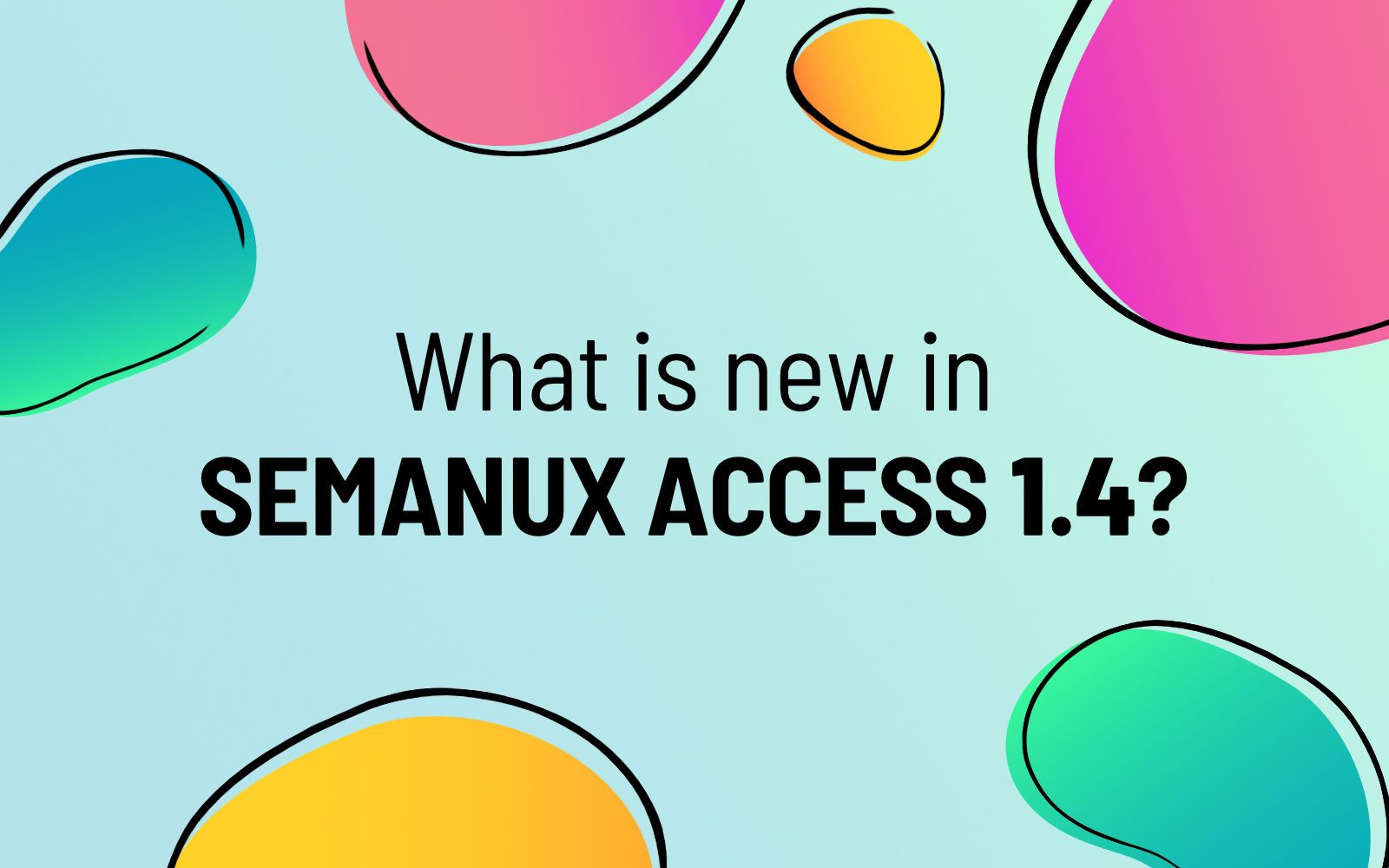 What is new in Semanux Access 1.4?